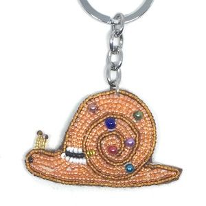 NWT Beaded Snail Key Chain